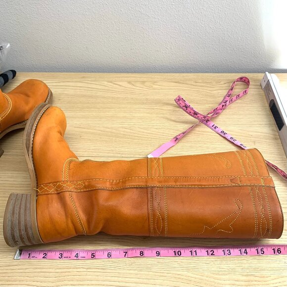 Vintage Stitched Campus Boots 8.5 not Frye but look just like them! - Picture 15 of 16